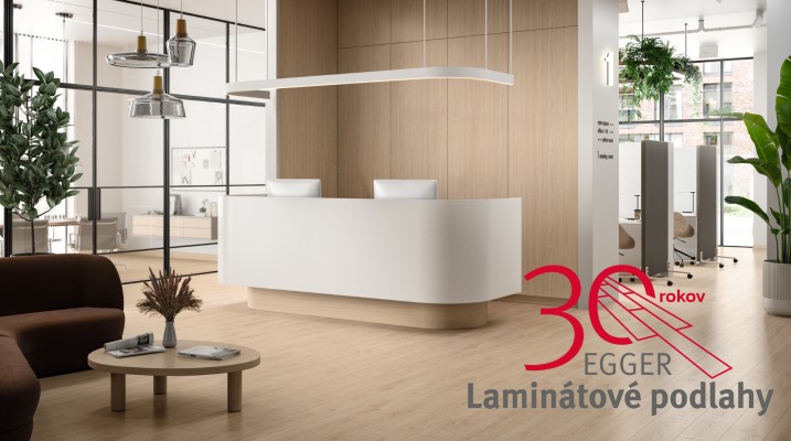 30 rokov laminátových podláh EGGER: Kvalita, ktorá vydrží, dizajn, ktorý inšpiruje.